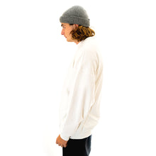 Load image into Gallery viewer, Script Embroidery - White Fleece Crewneck