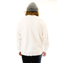 Load image into Gallery viewer, Script Embroidery - White Fleece Crewneck
